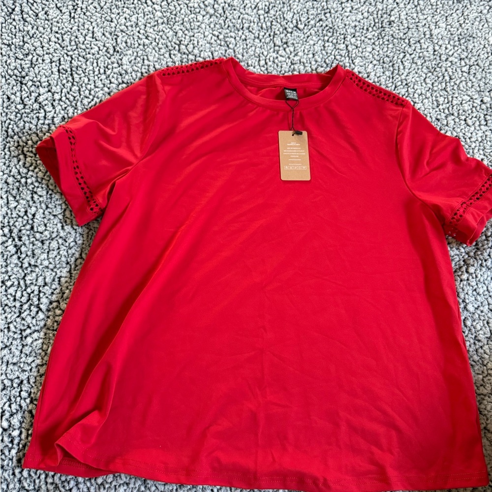 SHEIN Bold Red Top